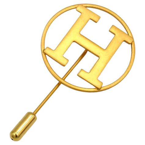 hermes tie pin|Hermes stick pin for sale.